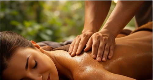 Body massage visual